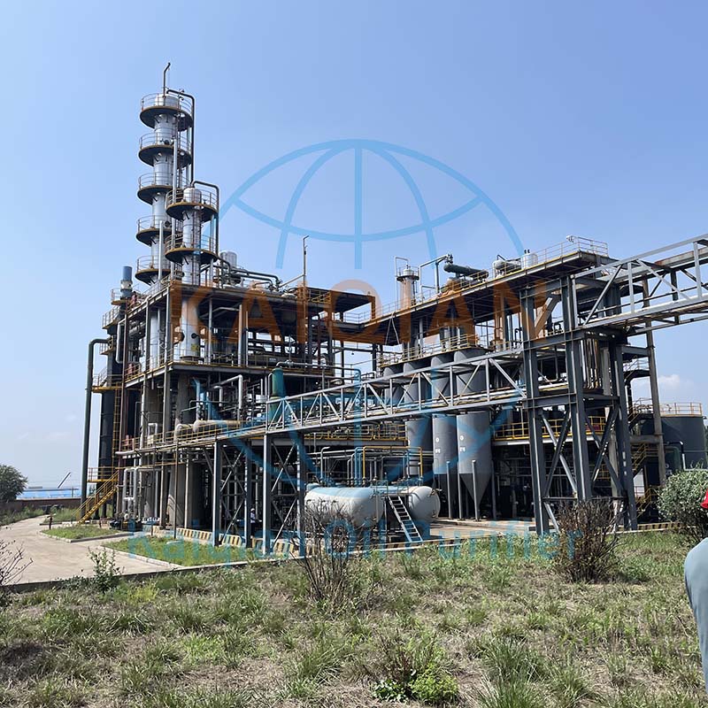50-100噸廢機油提煉再生基礎(chǔ)油/柴油設備解決方案｜凱潛工業(yè)專業(yè)定制